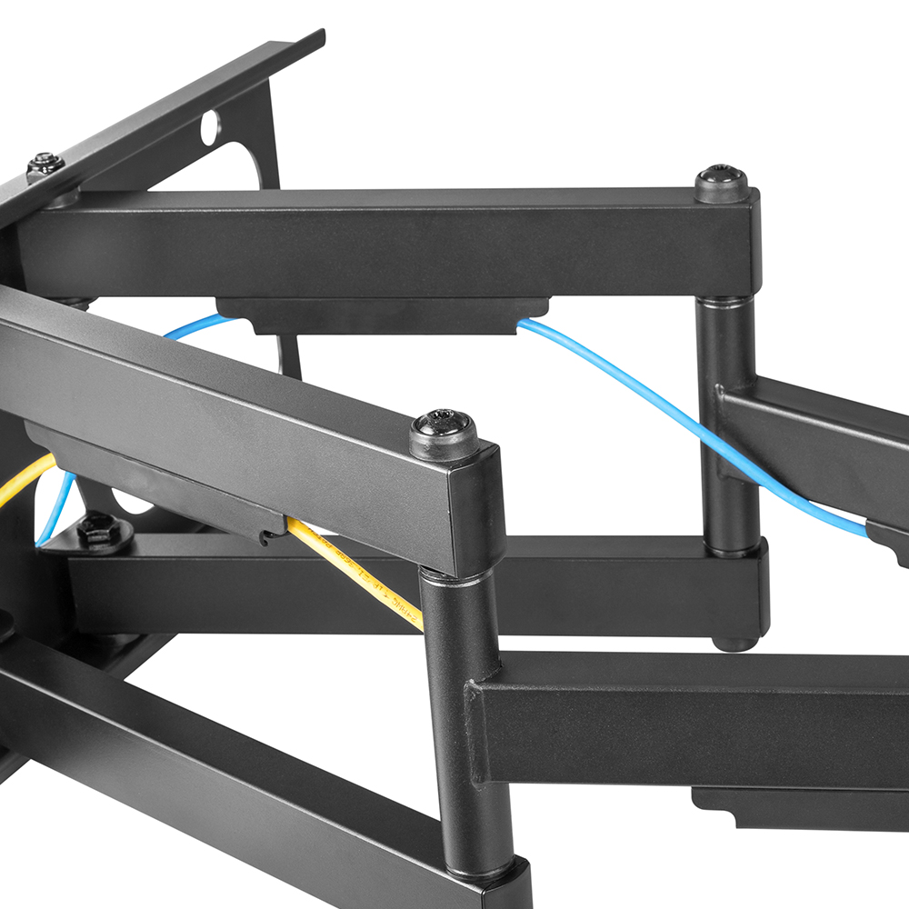 HFTM-ST753: Full Motion TV Wall Mount Bracket for Flat and Curved LCD/LEDs - Fits Sizes 37 to 90 inches - Maximum VESA 600x400